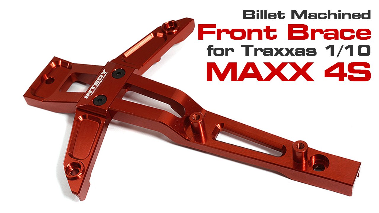 Billet Machined Front Chassis Brace for Traxxas 1/10 Maxx Truck 4S (#C30182)