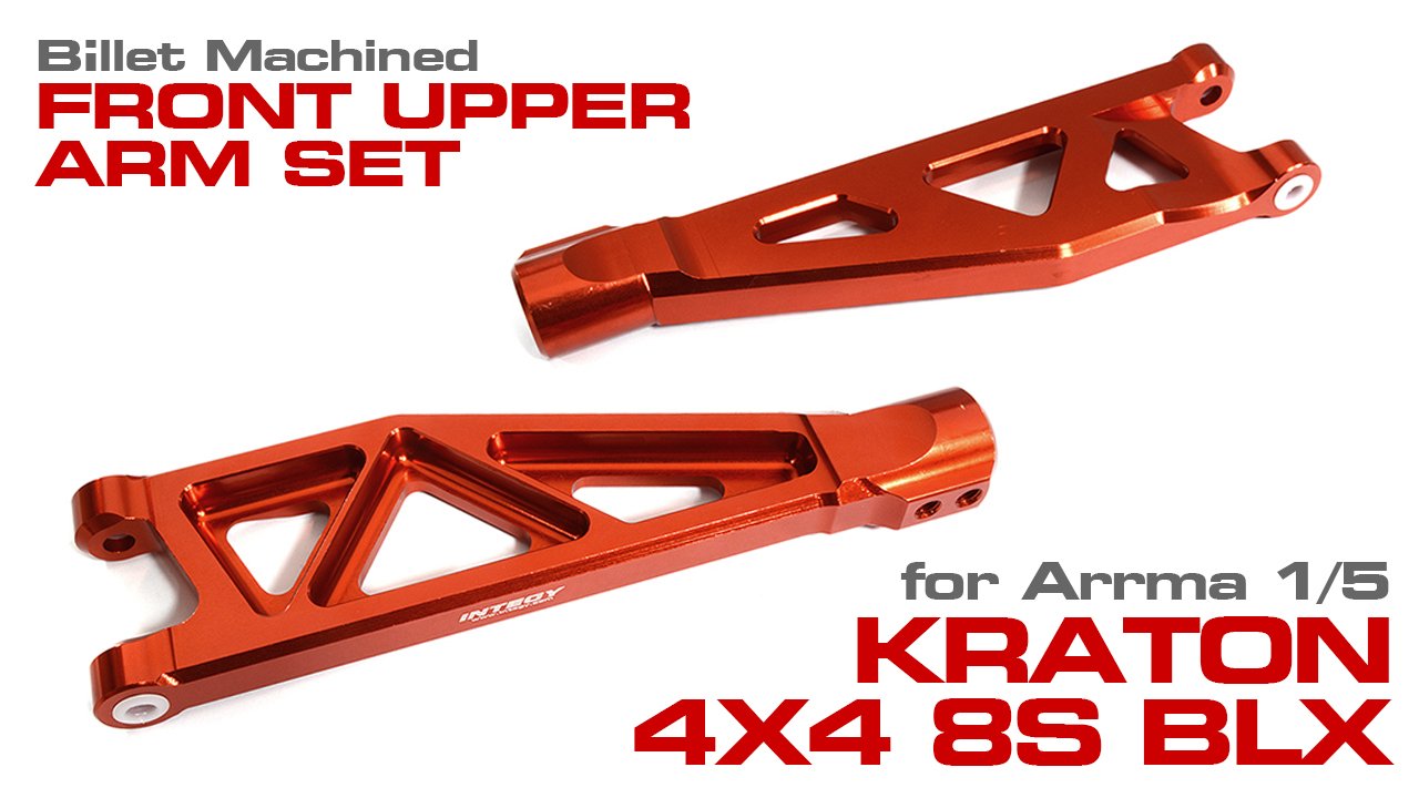 Billet Machined Front Upper Arms for Arrma 1/5 Kraton 4X4 8S BLX Speed Monster (