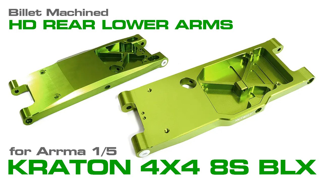 Billet Machined Rear Lower Arms for Arrma 1/5 Kraton 4X4 8S BLX Speed Monster (#