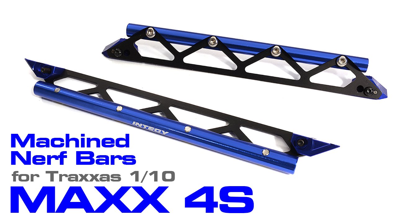Machined Nerf Bars for Traxxas 1/10 Maxx Truck 4S (#C30195)