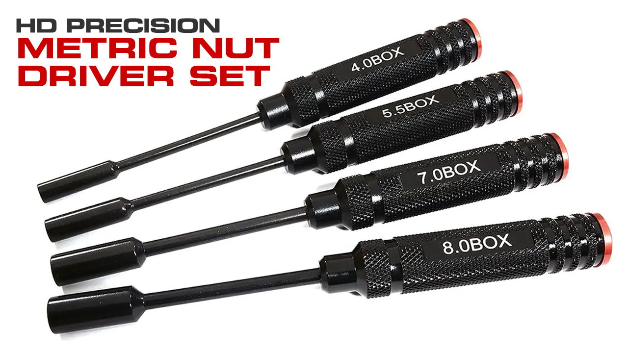 Metric Precision Nut Driver Set (4, 5.5, 7 & 8mm) (#C30257)