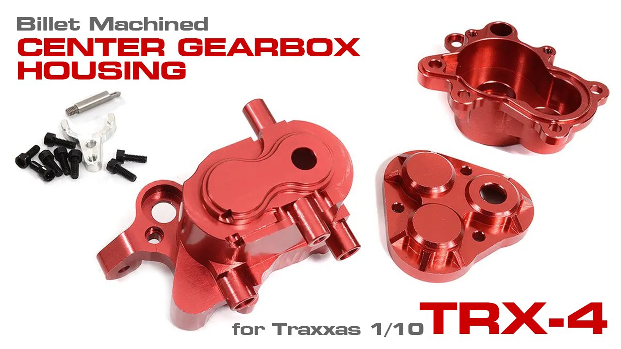 Billet Machined Center Gearbox Housing for Traxxas TRX-4 Scale & Trail Crawler (