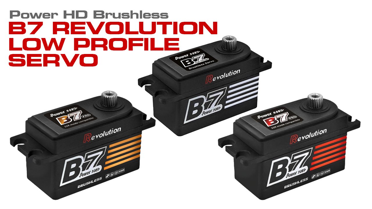 Power HD B7 Revolution Pro Low Profile Brushless HV Servos (#C30392)