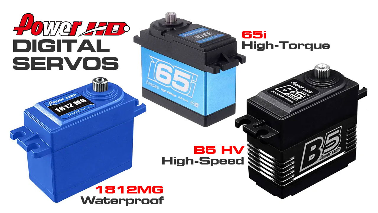 Power HD Servos for Every Application! (#C30393-C30402-C30406)