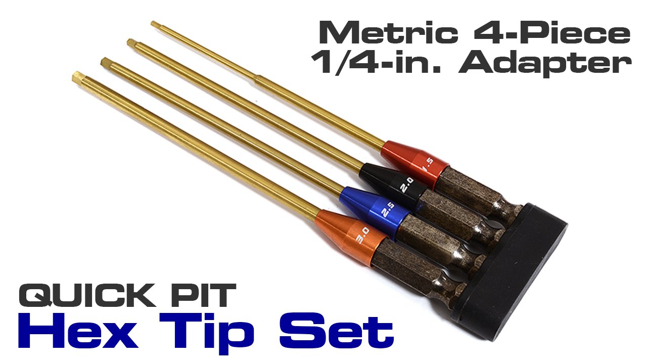 QuickPit Metric 1/4-in Adapter Hex Set (#C30612) https://bit.ly/integy_c30612