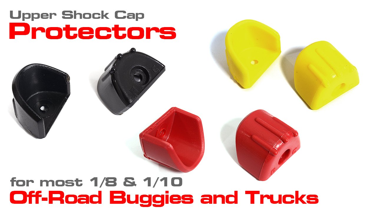 Shock Absorber Top Cap Protection Covers for 1/8 & 1/10 Off-Road