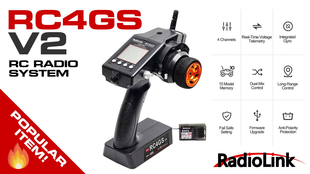Radiolink RC4GS v2 / R6FG v3 2.4GHz Radio System (#C30723)