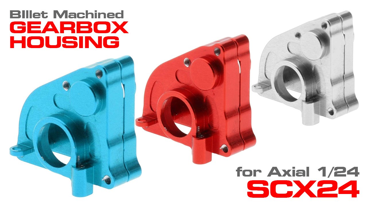Billet Machined Alloy Center Gearbox Housing for Axial 1/24 SCX24 (#C30799)