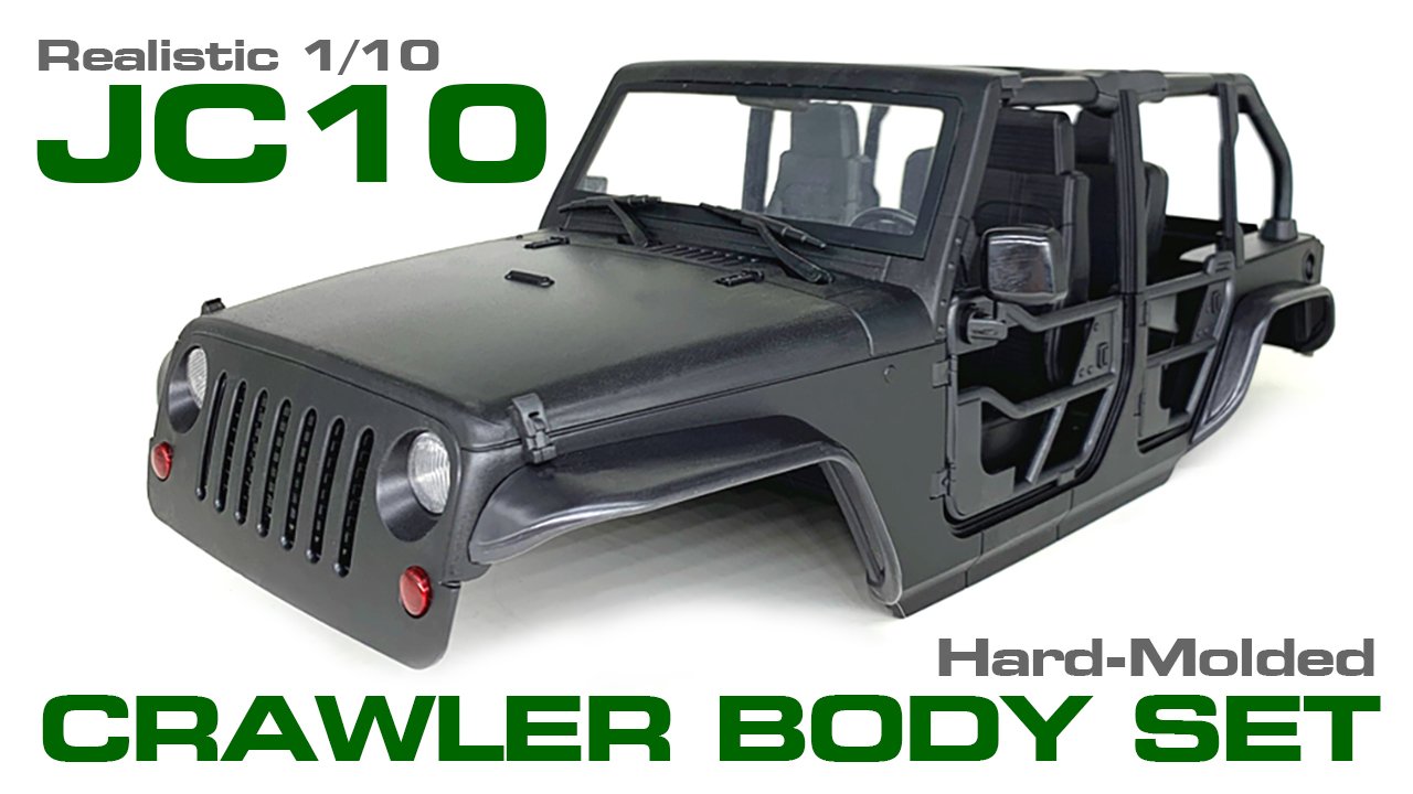 Realistic  JC10 Hard Plastic Body Kit for 1/10 Scale Off-Road Crawler (#C30821)