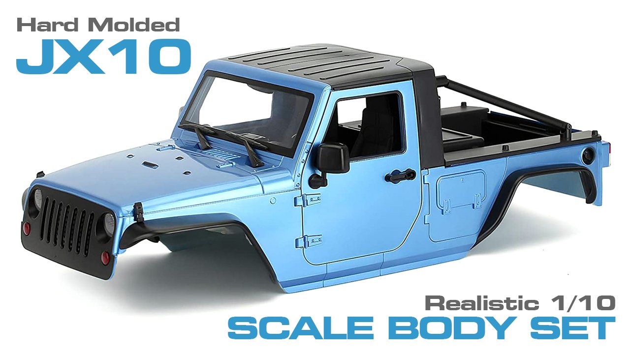 Realistic JX10 Hard Plastic Body Kit for 1/10 Scale Off-Road Crawler (#C30822)