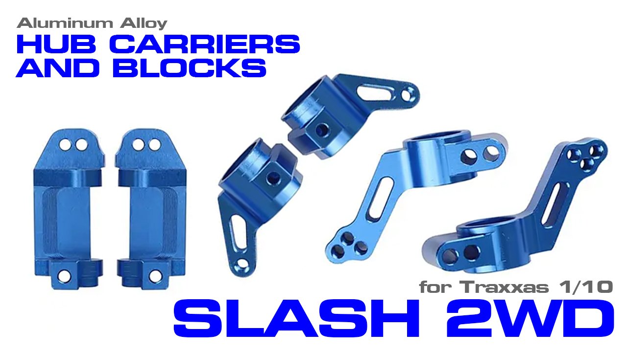 Alloy Knuckles, Blocks & Hub Carrier Set for 1/10 Slash 2WD/Rustler 2WD  (#C3091