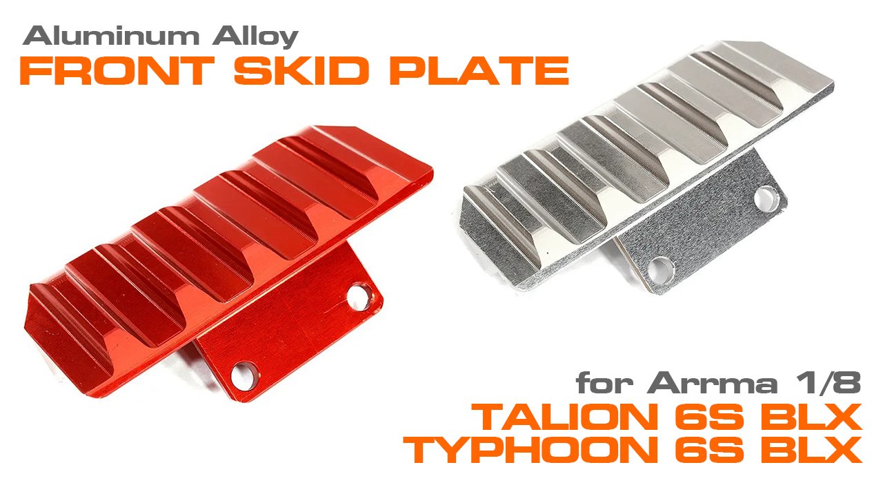 Alloy Front Skid Plate for Arrma 1/8 Talion 6S BLX & Typhon 6S BLX (#C30932)