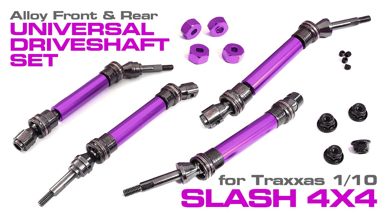 Alloy Universal Drive Shaft Set for Traxxas 1/10 Slash 4X4 (#C30978)