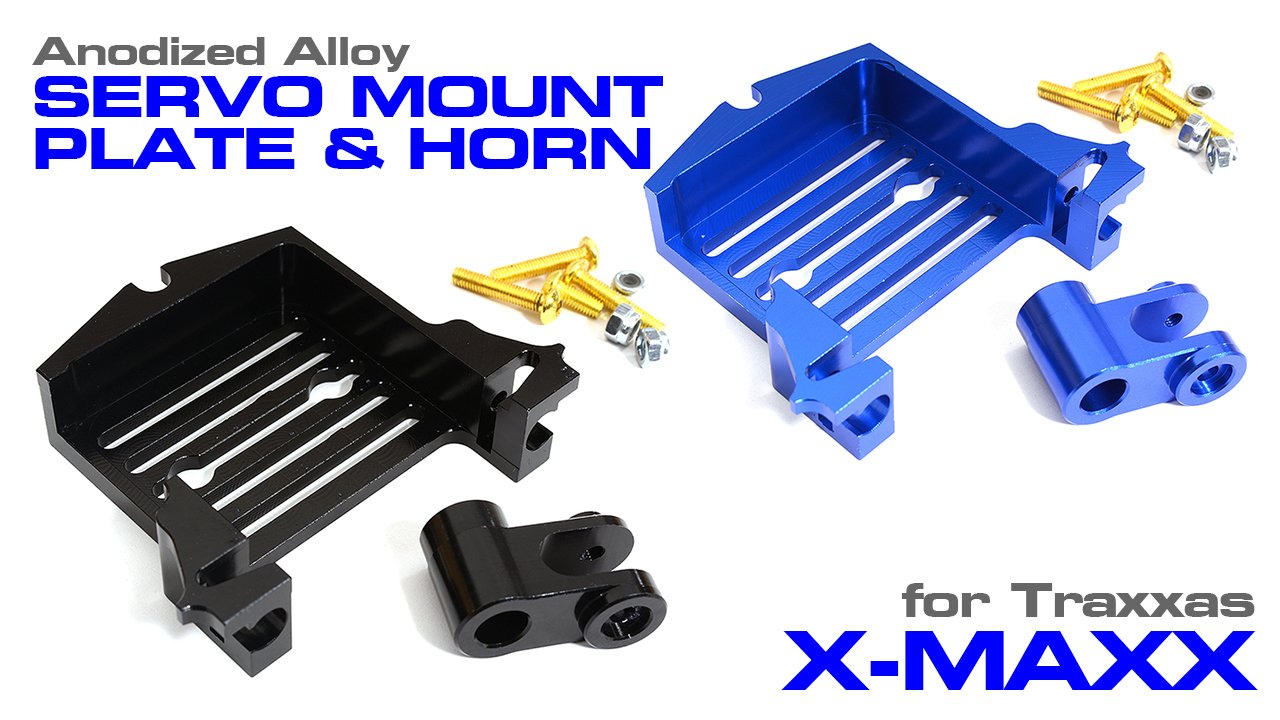 Alloy Servo Mount Support & Horn Set for Traxxas X-Maxx 4X4 (#C30993)