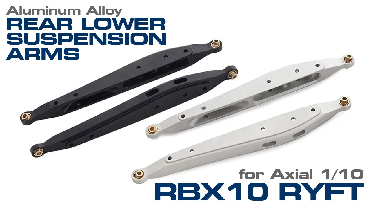 Aluminum Alloy Rear Lower Arms for Axial 1/10 RBX10 Ryft 4WD (#C31184)