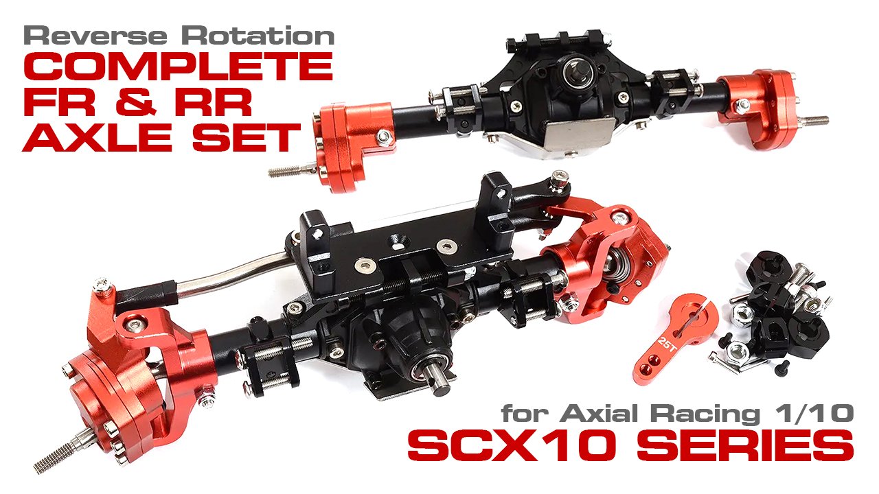 Reverse Rotation Portal Axle Set for 1/10 SCX10 Series (#C31212)