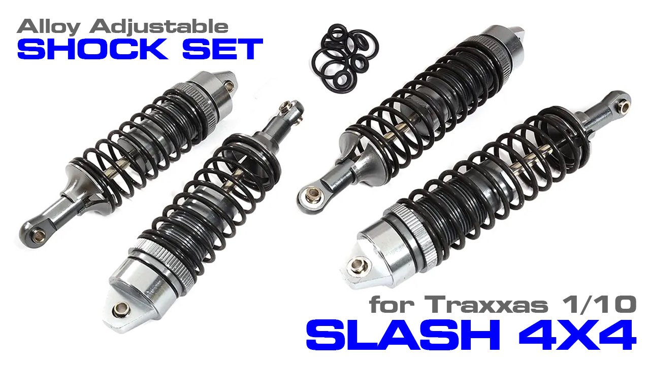 Alloy Shock Set for Traxxas 1/10 Slash 4X4 (#C31228)