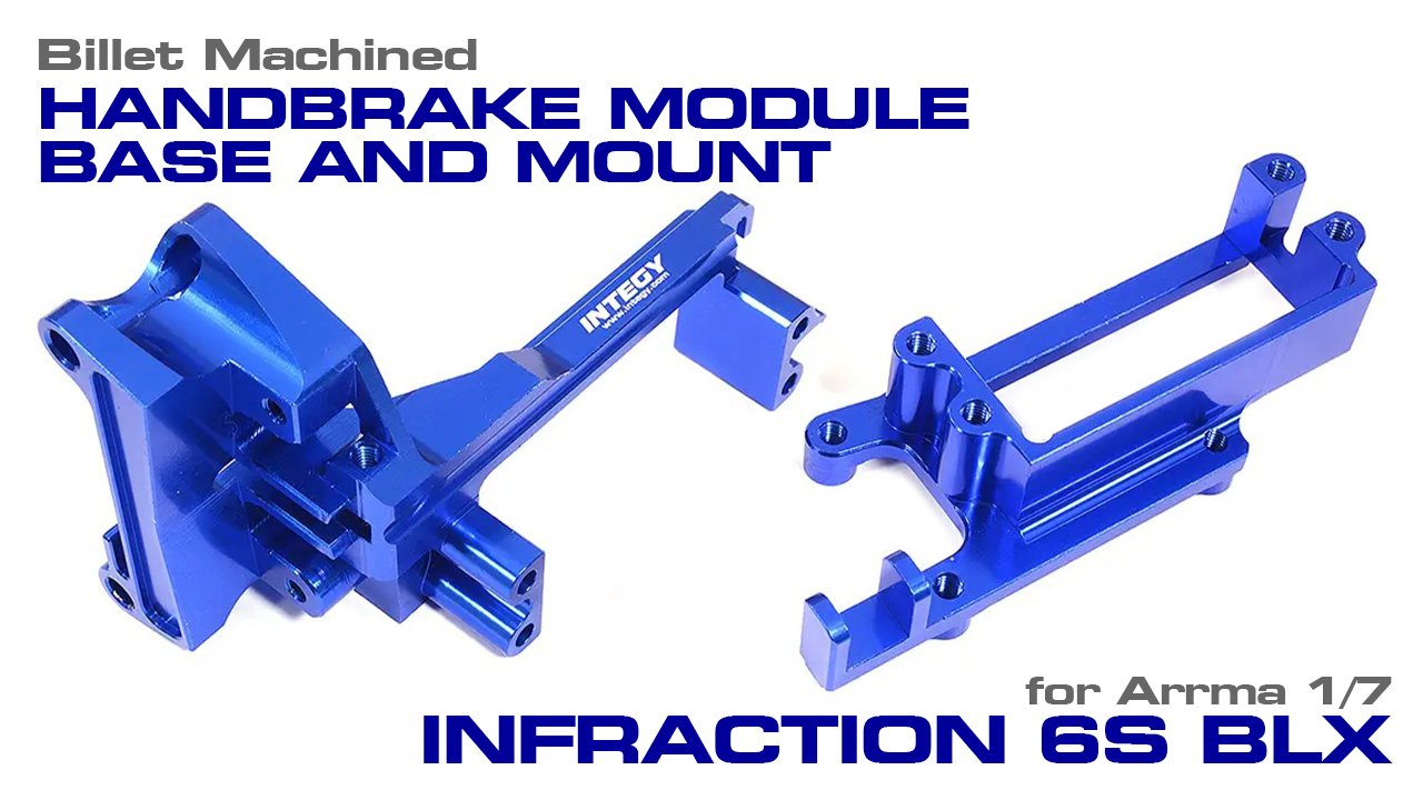 Billet Machined Handbrake Module Base & Mount for Arrma 1/7 Infraction 6S BLX (#
