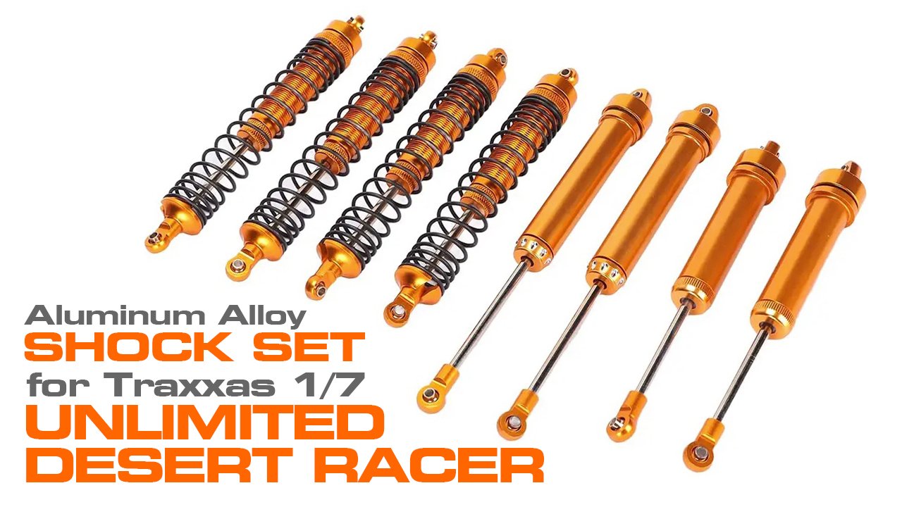 Alloy Machined Shock Set for Traxxas 1/7 Unlimited Desert Racer (#C31352)