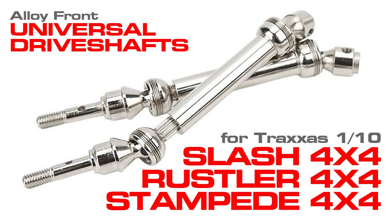 Universal Front Drive Shaft Set for Traxxas Slash 4X4, Stampede 4X4 & Rustler 4X