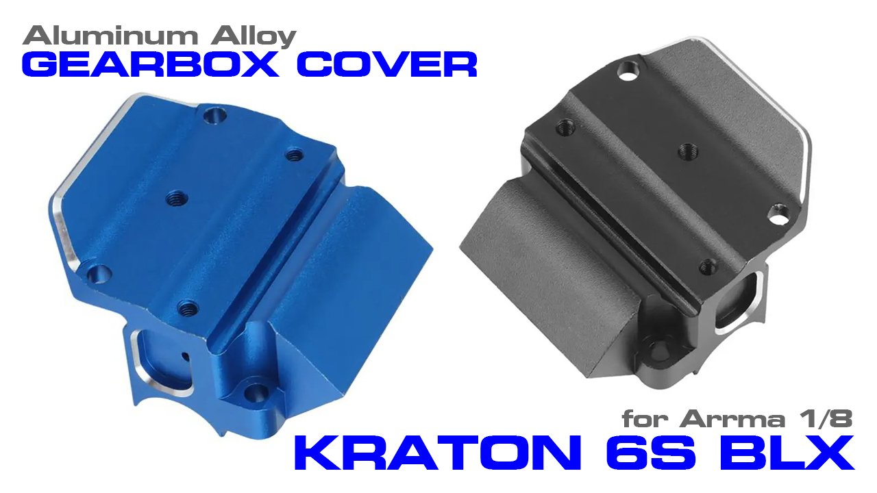 Alloy Gearbox Cover for Arrma 1/8 Kraton, Typhon, Outcast 6S & 1/7 Limitless (#C