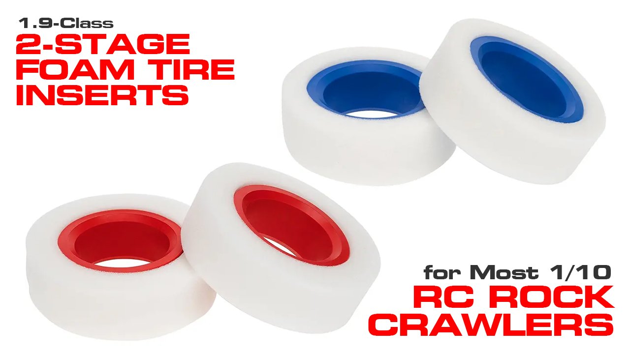 2-Stage Foam Tire Inserts for 1.9-Class 1/10 Scale Crawlers (#C31488)
