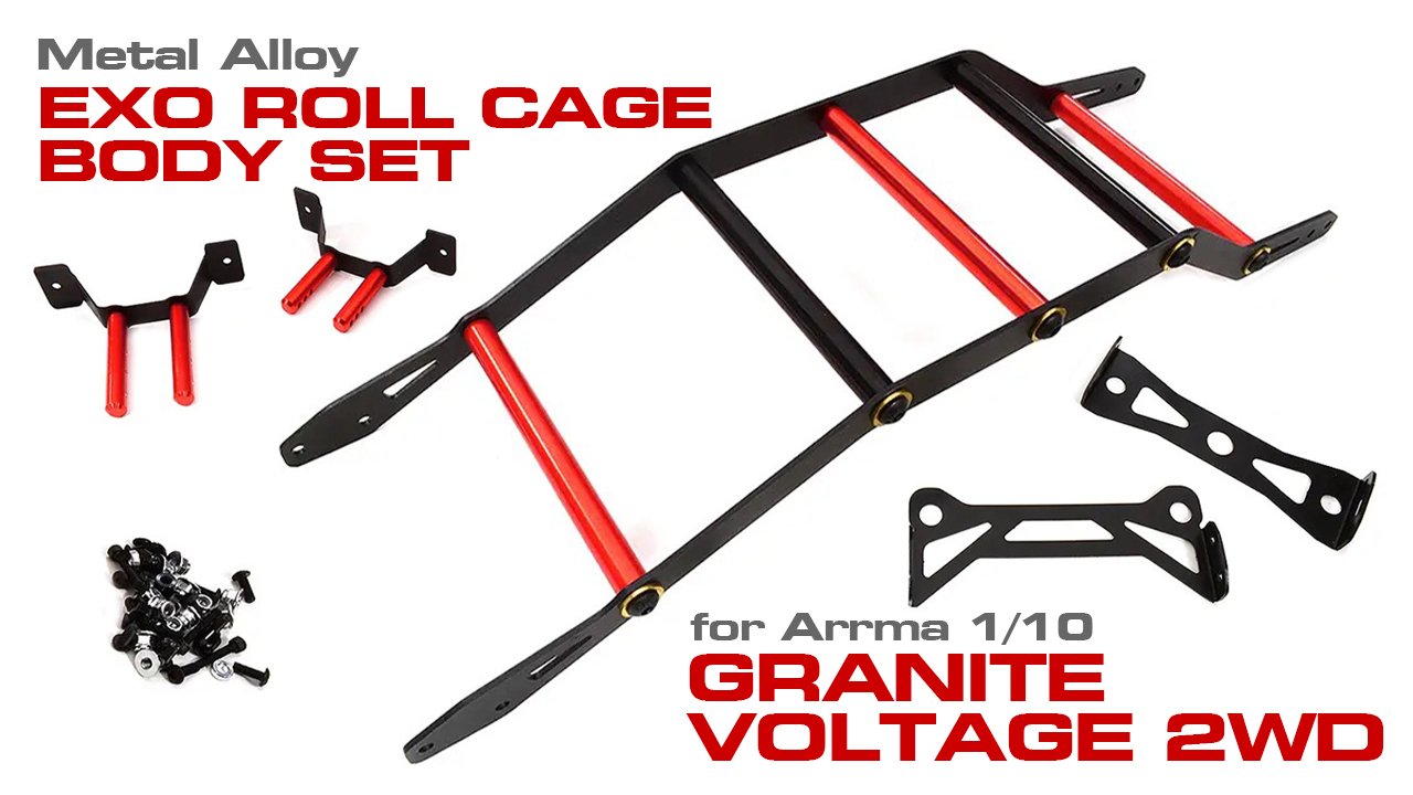 Alloy Exo-Skeleton Roll Cage Body for Arrma 1/10 Granite Voltage 2WD (#C31609)