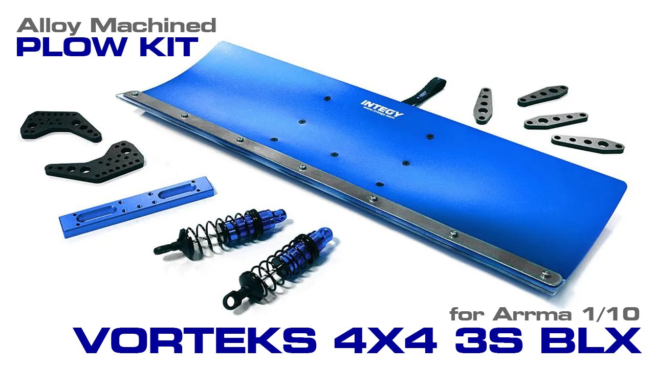 Alloy Machined Plow Kit for Arrma 1/10 Vorteks 4X4 3S BLX (#C31612)