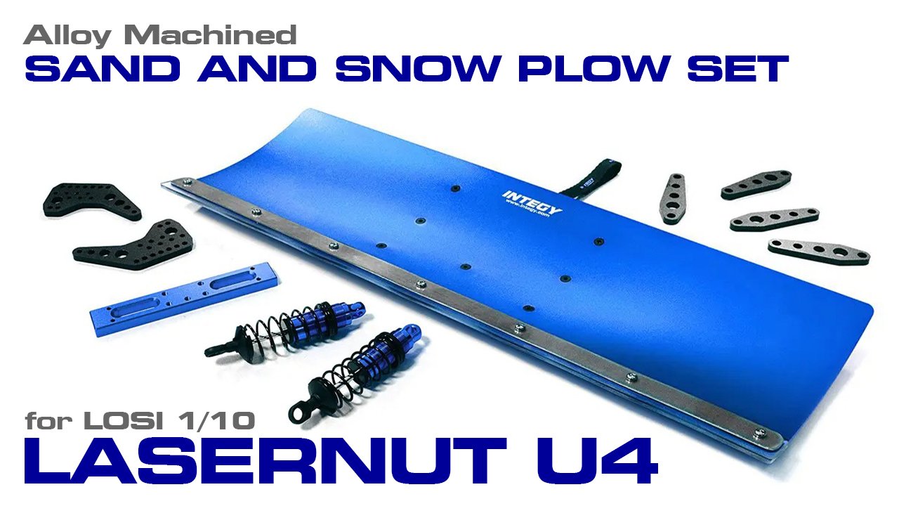 Alloy Machined Snowplow Kit for Losi 1/10 Lasernut U4 4WD (#C31613)