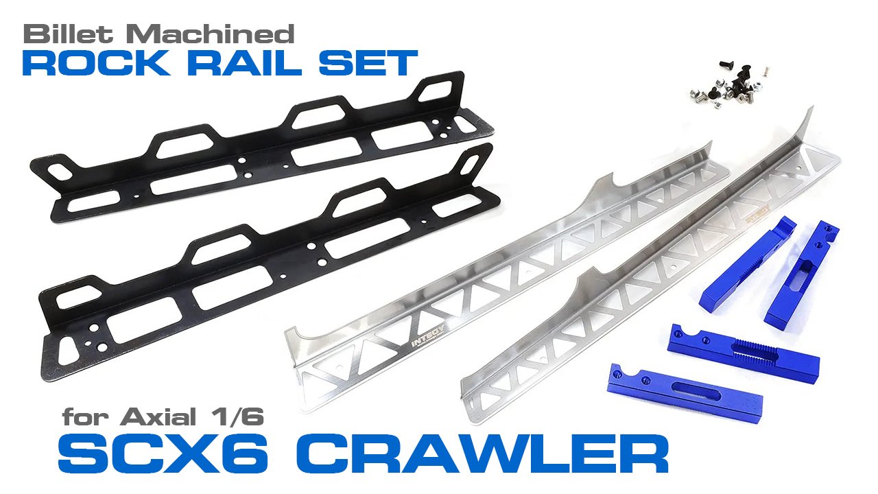 Billet Machined Rock Rail Set for Axial SCX6 Crawler (#C31617)