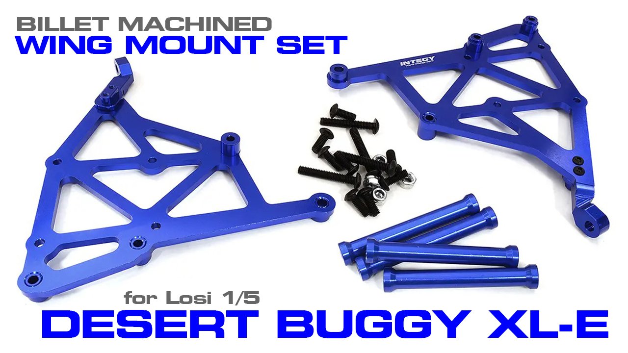 Billet Machined Wing Mount Kit for Losi 1/5 Desert Buggy XL-E (#C31618)