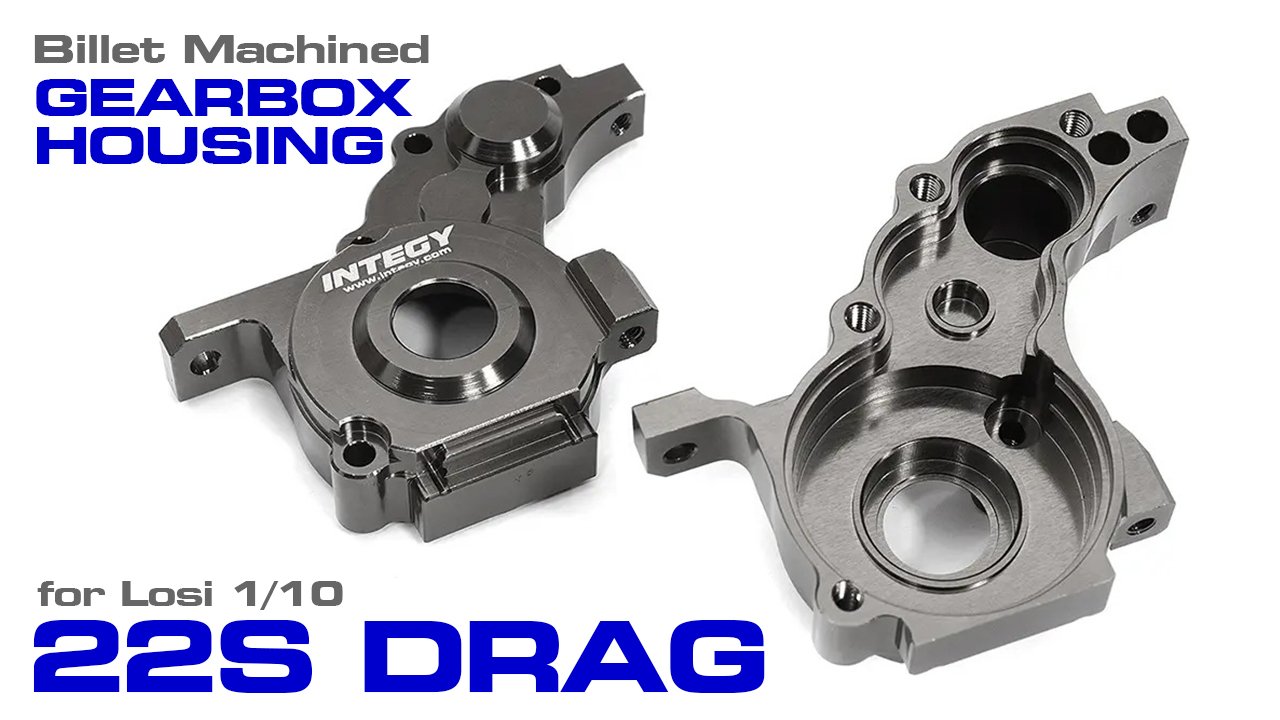 Billet Machined Center Gearbox Housing for Losi 1/10 2WD RTR 22S Drag, etc. (#C3