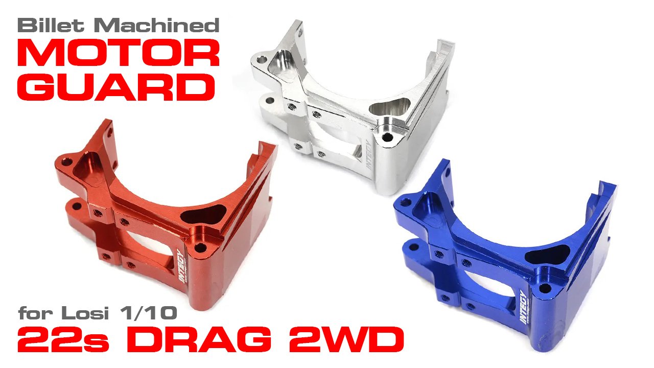 Billet Machined Alloy Motor Guard for Losi 1/10 2WD RTR 22S Drag (#C31630)