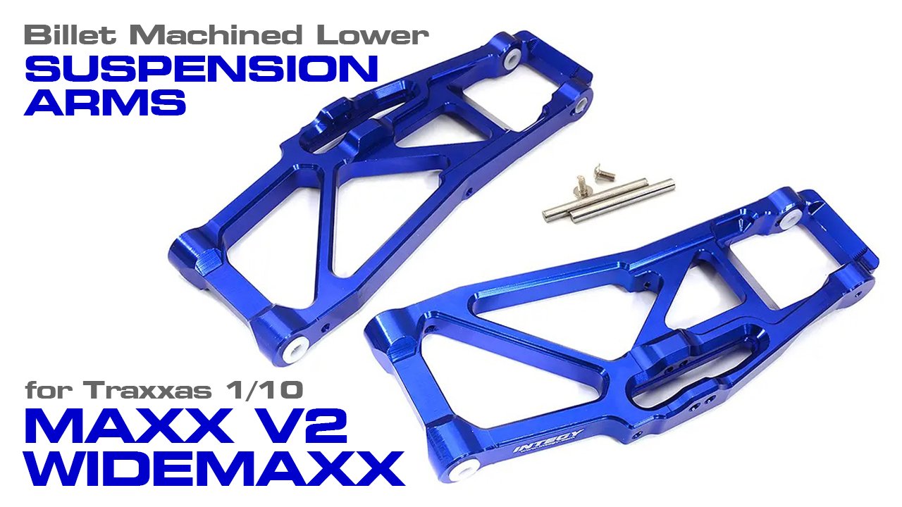 Billet Machined Lower Suspension Arms for Traxxas 1/10 Maxx V2 w/ WideMaxx (#C31