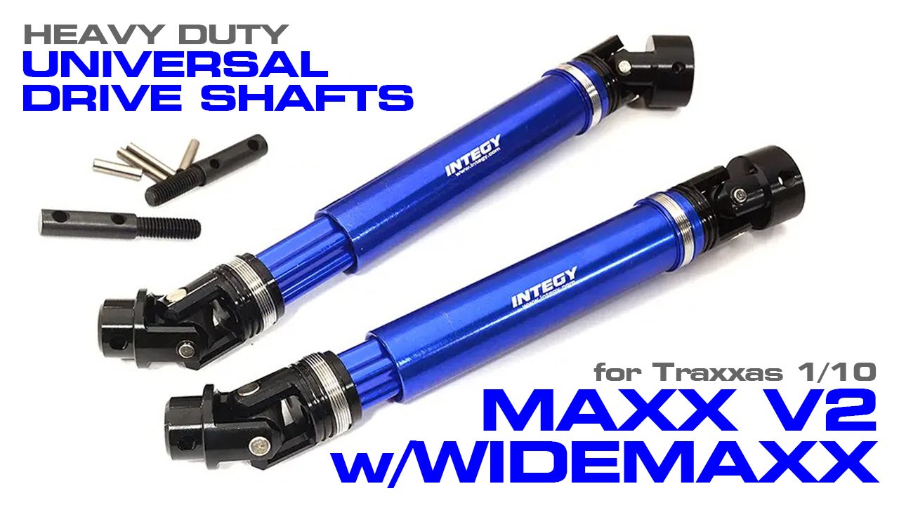 Universal Drive Shafts for Traxxas 1/10 Maxx V2 w/ WideMaxx (#C31636)