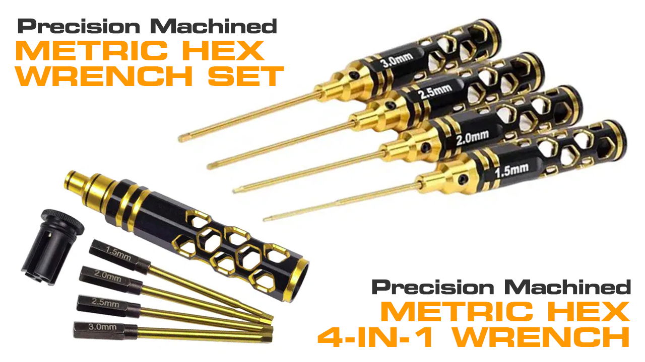 4-pc. Lightweight Metric Hex Wrench Set / Metric 4-in-1 (#C31748, C31886)