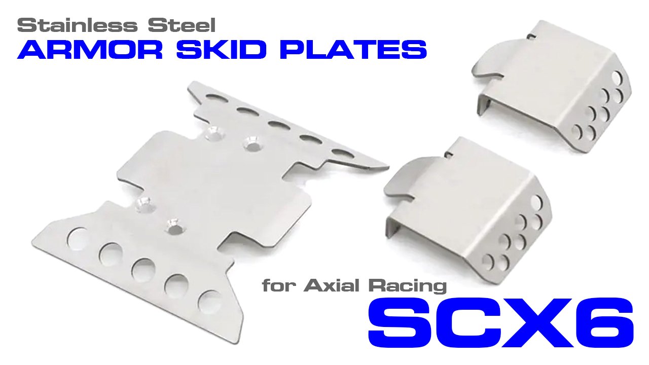  Stainless Steel Protection Plates for Axial SCX6 (#C31752)