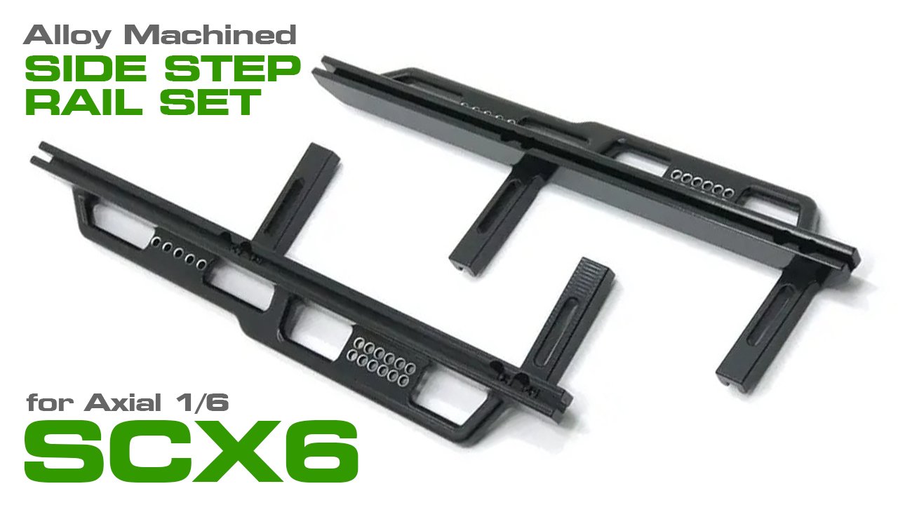 Alloy Machined Side-Step Rails for Axial 1/6 SCX6 (#C31766)