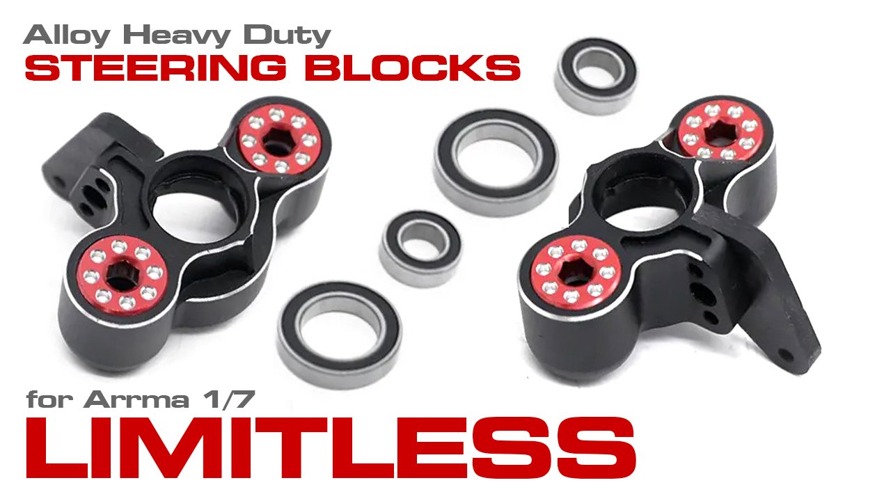 Alloy HD Steering Blocks for Select Arrma Vehicles (#C31775)