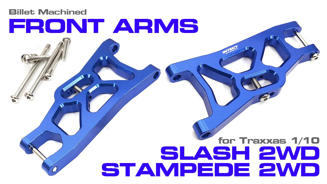 Billet Machined Alloy Front Arms for 1/10 Slash 2WD & Stampede 2WD (#C31823)
