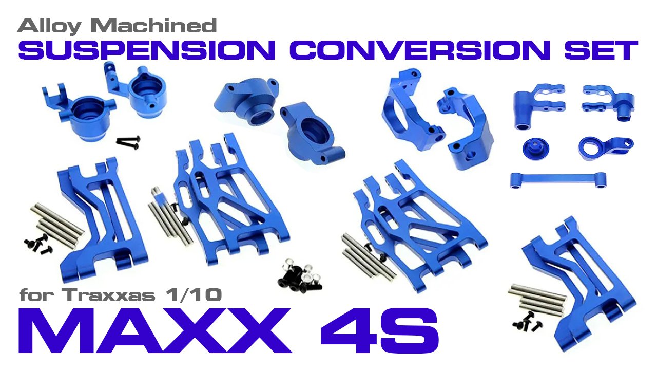 Alloy Machined Suspension Kit for Traxxas 1/10 Maxx 4S (#C31870)