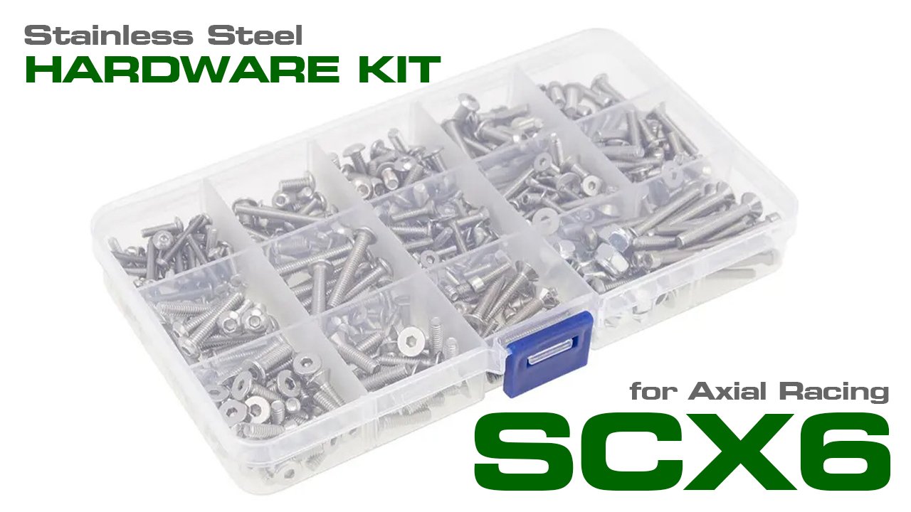 Stainless Steel Screw and Hardware Kit for Axial SCX6 (#C31905)