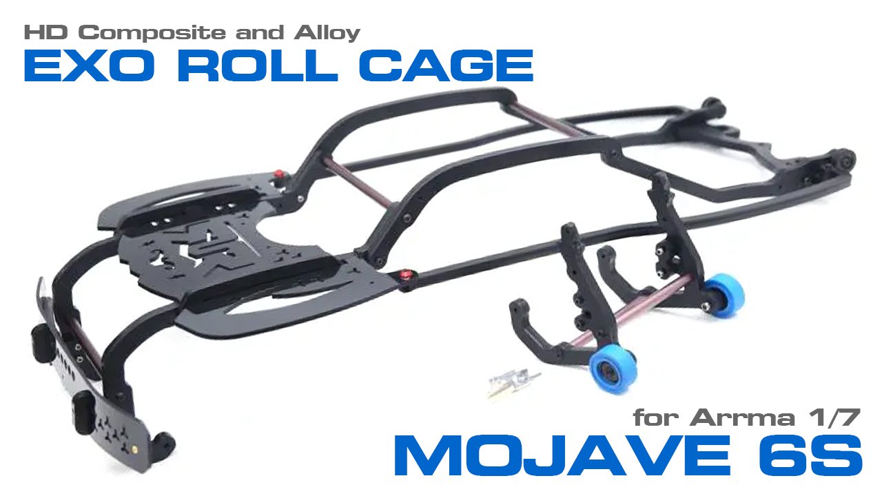 HD Composite & Alloy Exo-Skeleton Body Roll Cage Kit for Arrma 1/7 V2 Mojave 6S