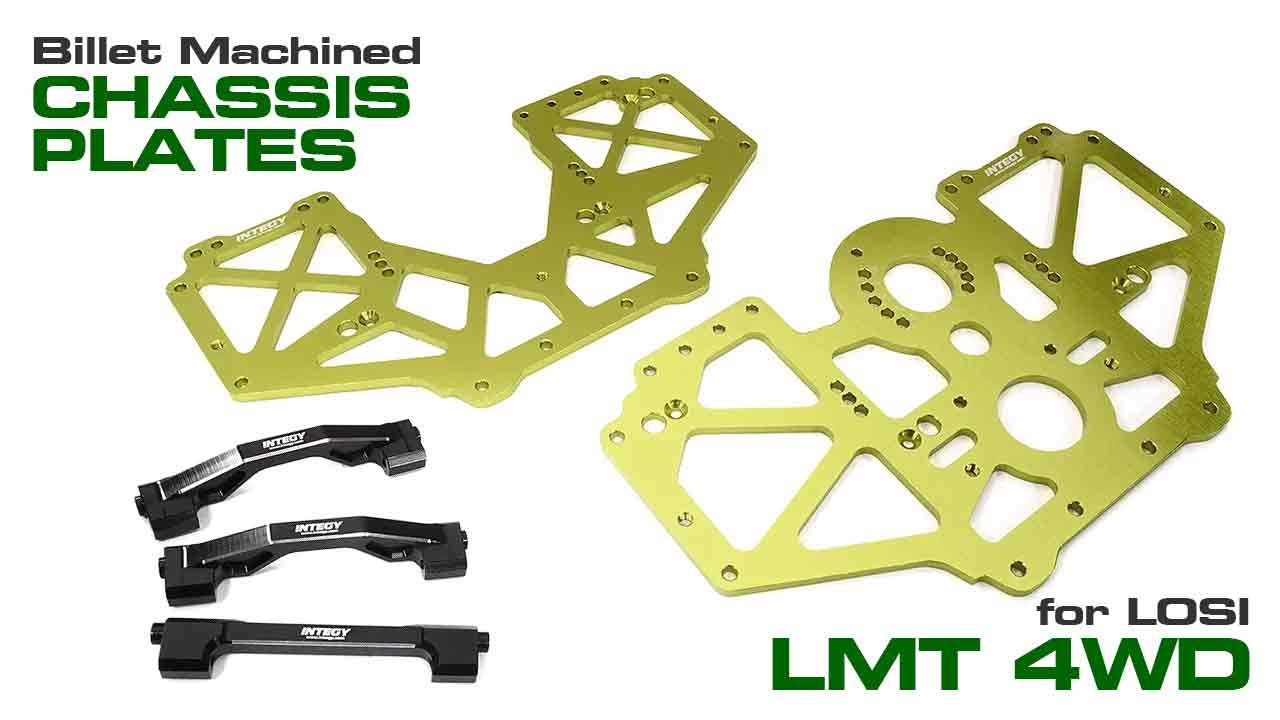 Billet Machined Center Chassis Side Plate & Mount Set for Losi LMT 4WD (#C31948)