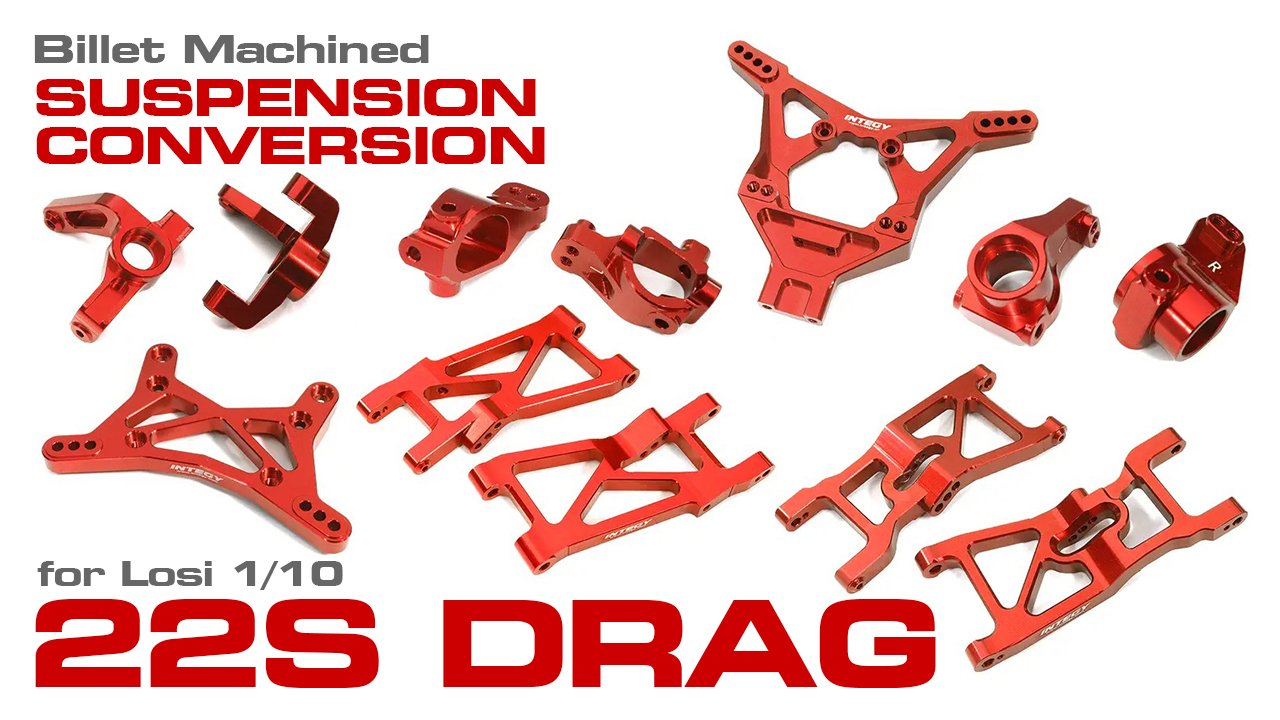 Billet Machined Suspension Conversion Kit for Losi 1/10 2WD 22S Drag (#C32002)