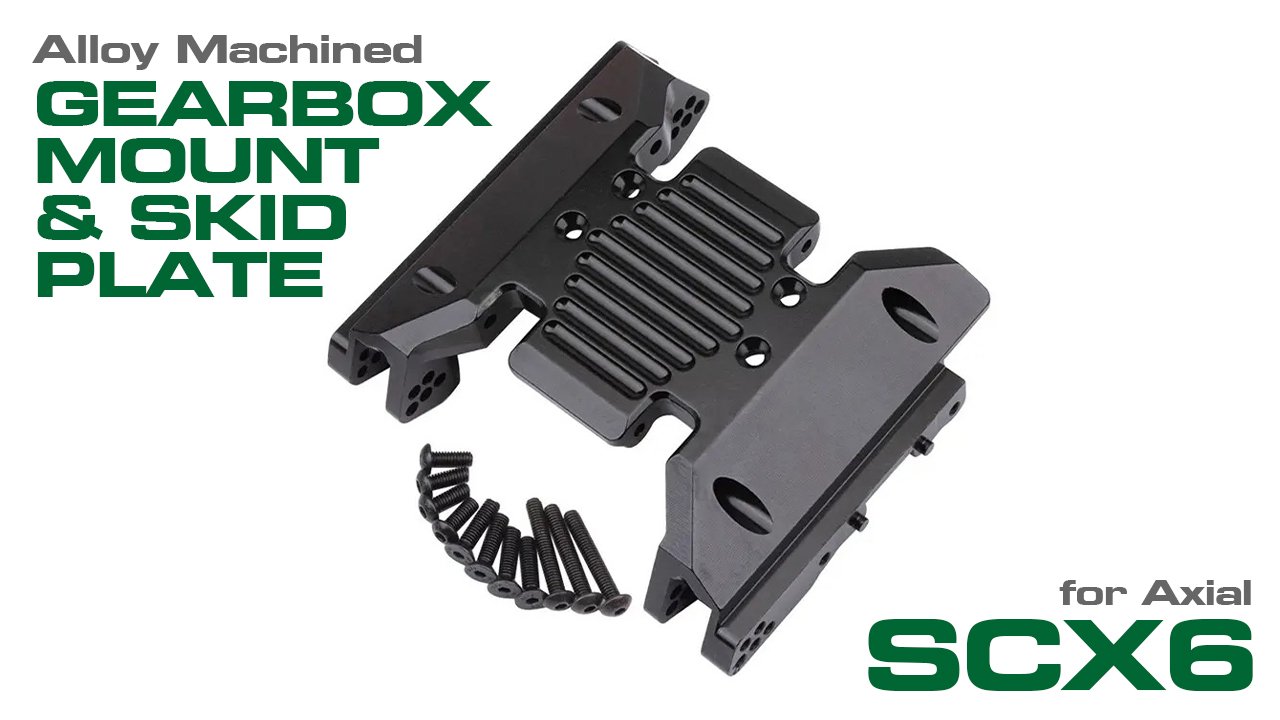 Alloy Machined Center Transmission Skid Plate for Axial SCX6 (#C32211)