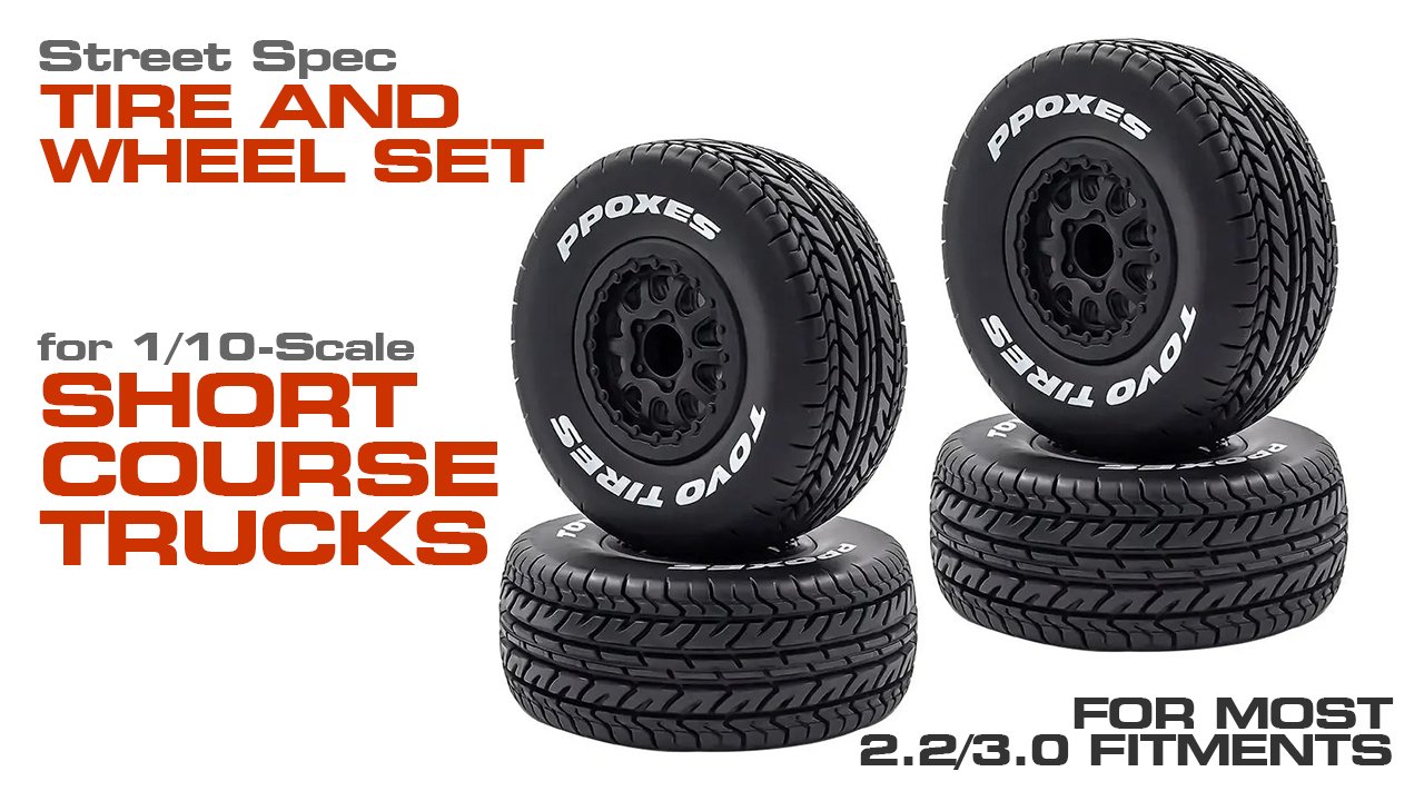 Short Course Street Spec On-Road Wheel and Tire Set (#C32262)