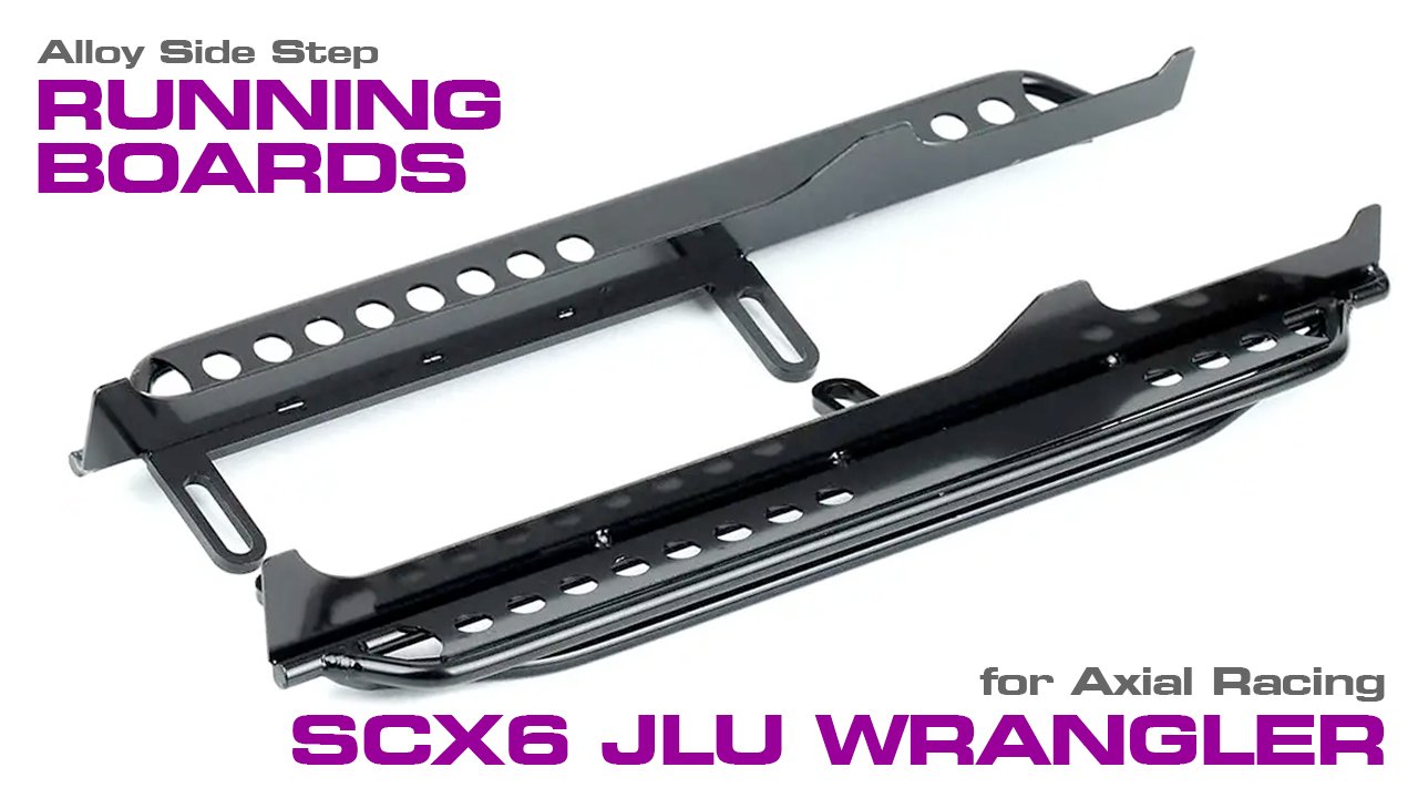Alloy Side Step Running Board Set for Axial SCX6 (#C32339)