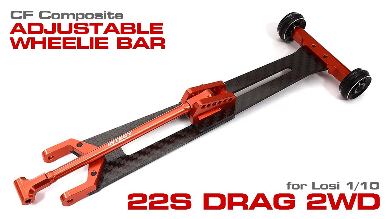 CF Composite Alloy Wheelie Bar for Losi 1/10 2WD 22S Drag (#C32407)