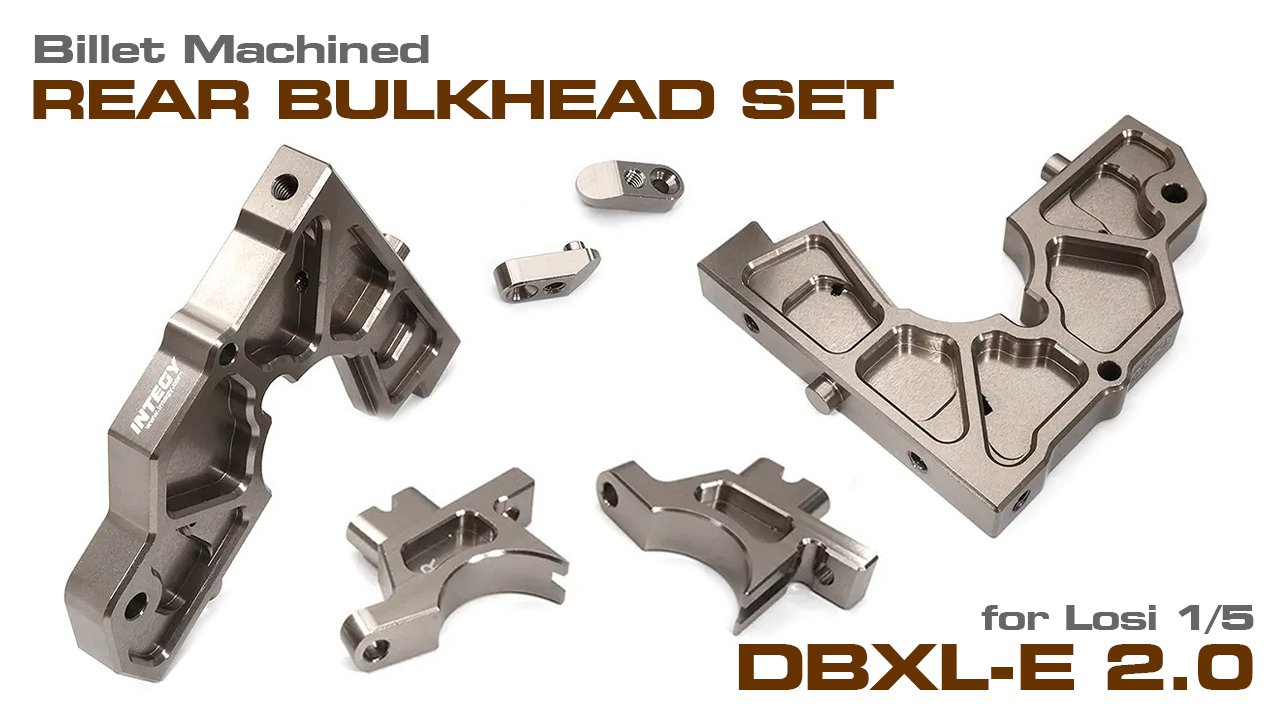 Billet Machined Rear Bulkhead Set for 1/5 DBXL-E 2.0 4WD (#C32429)